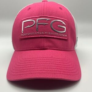 Columbia PFG Performance Fishing Gear Pink Trucker Hat